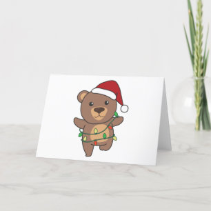 Bear Christmas Winter Animals Bears Holiday Card