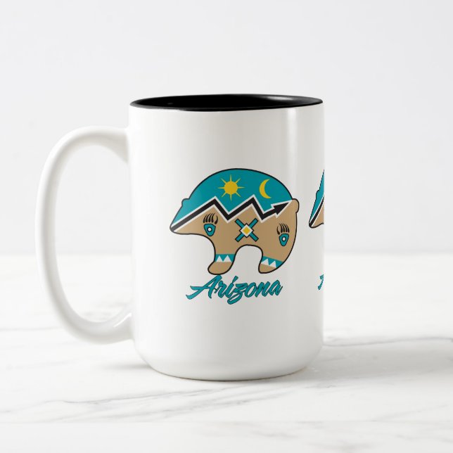 Bear Clan Arizona Two-Tone Coffee Mug (Left)