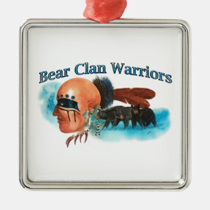 Bear Clan Warriors Metal Tree Decoration