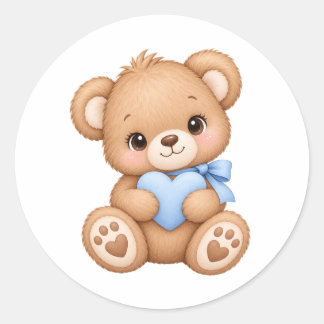 Bear classic round sticker
