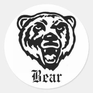 Bear Classic Round Sticker