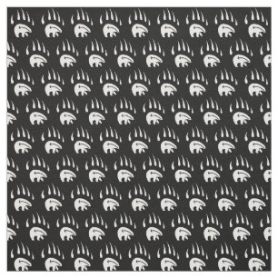 Bear Claw Fabric Tribal Bear Art Fabric