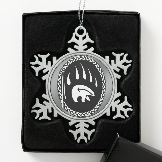 Bear Claw Ornament Holiday Tribal Bear Decorations (Box)