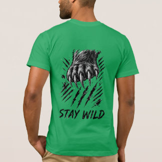 Bear Claw Vintage Wild Bear Graphic T-Shirt