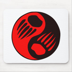 Bear Claw Yin Yang Mouse Mat