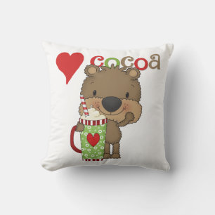 Bear Cocoa Love Holiday Cushion