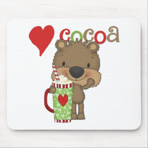 Bear Cocoa Love Holiday Mouse Mat