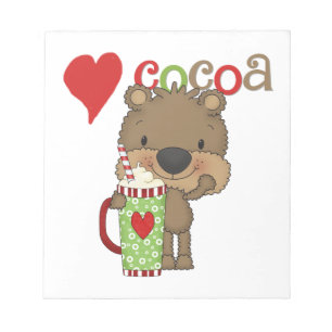 Bear Cocoa Love Holiday Notepad