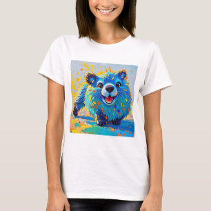 Bear Colourful abstract animal art design T-Shirt