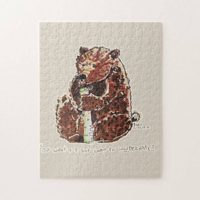 Bear Contemplates Hibernation Jigsaw Puzzle (Vertical)