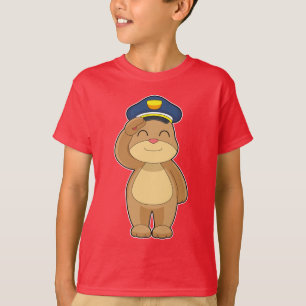 Bear Cop Police hat Police T-Shirt