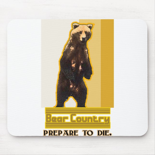Bear Country Mouse Mat (Front)