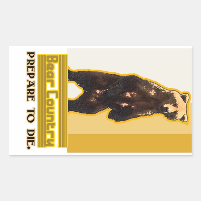 Bear Country Rectangular Sticker (Front)
