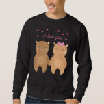 Bear Couples Wedding Anniversary Engagement Party  Sweatshirt<br><div class="desc">Bear Couples Wedding Anniversary Engagement Party Her</div>