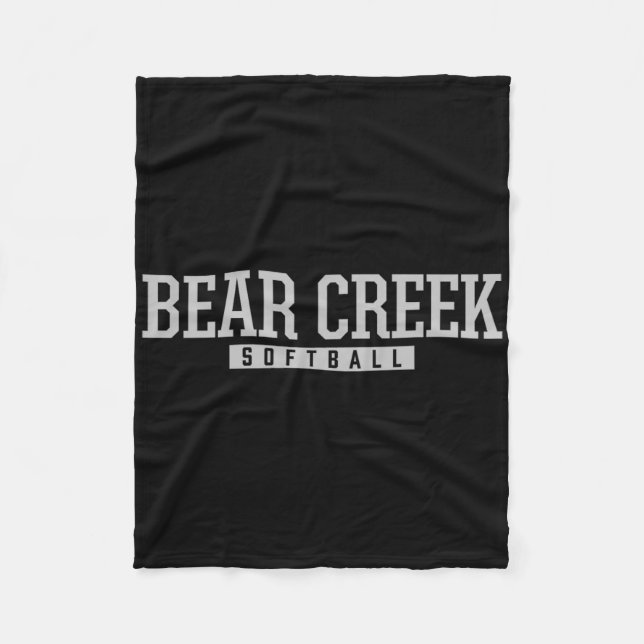 Bear Creek High School Softll  Fleece Blanket (Front)