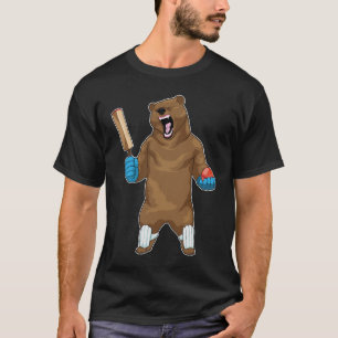Bear Cricket Cricket bat T-Shirt