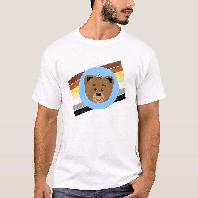 Bear Cub and Flag T-Shirt (Front)