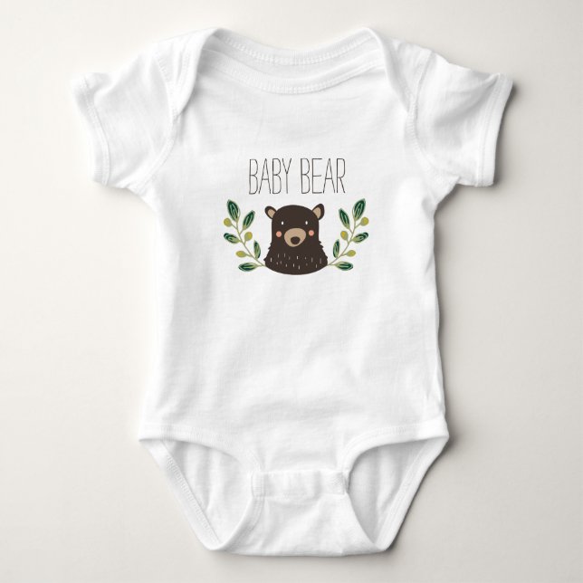 Bear Cub Baby Bodysuit (Front)