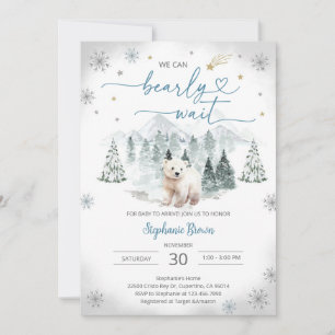 Bear Cub Baby Shower Invitation