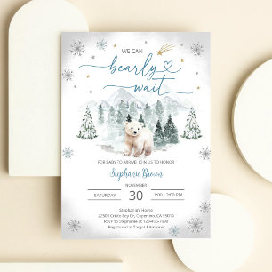 Bear Cub Baby Shower Invitation