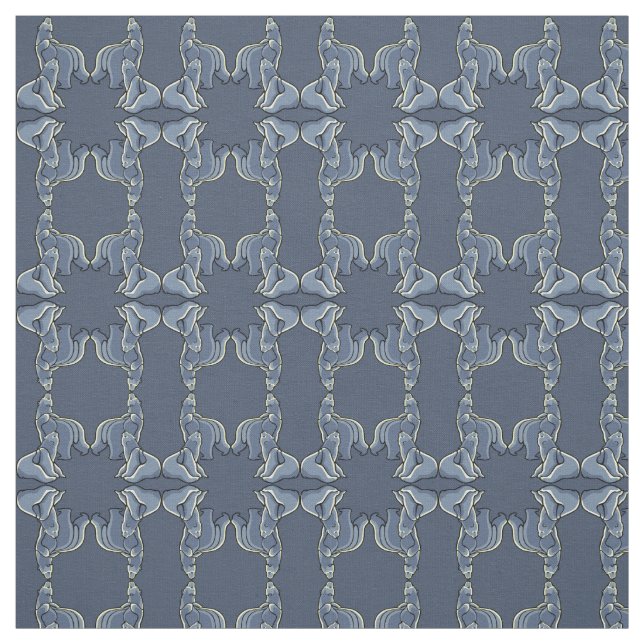 Bear Cub Fabric Polar Bear Cub Fabric Pattern (Swatch)