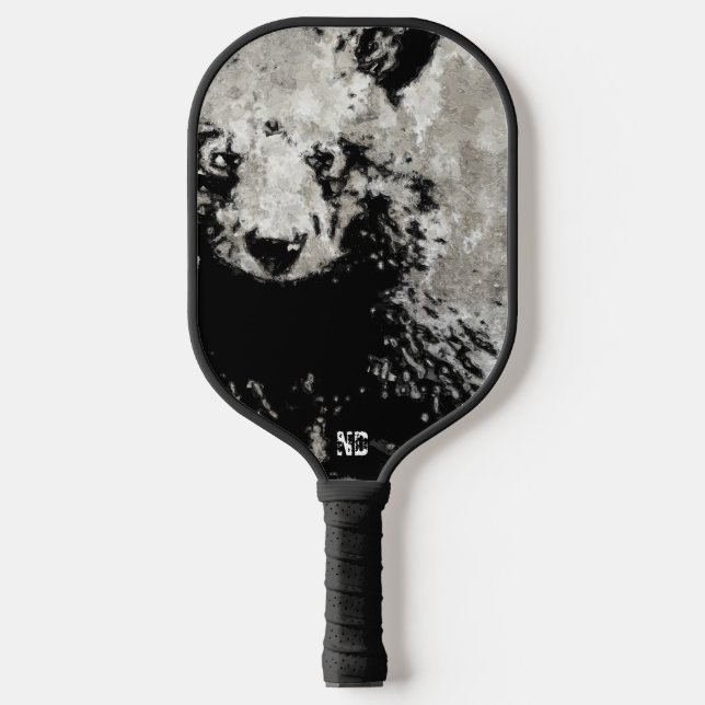 Bear Cub Personalised Pickleball Paddle (Front)