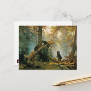 Bear Cubs 1889 Vintage Postcard