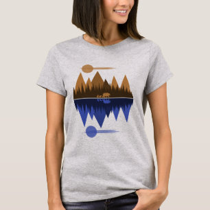 Bear & Cubs (Sepia/Blue) T-Shirt