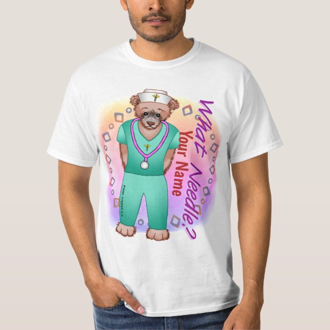 Bear custom Nurse T-Shirt  (Front)