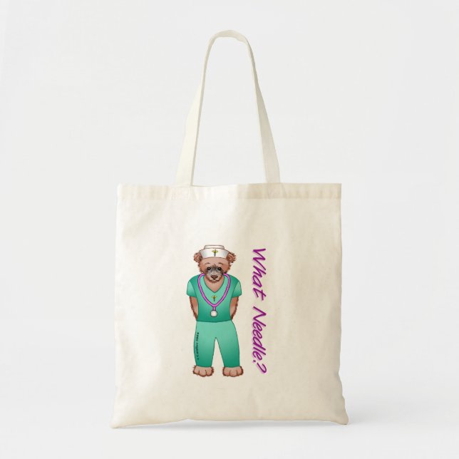 Bear custom Nurse tote bag (Front)