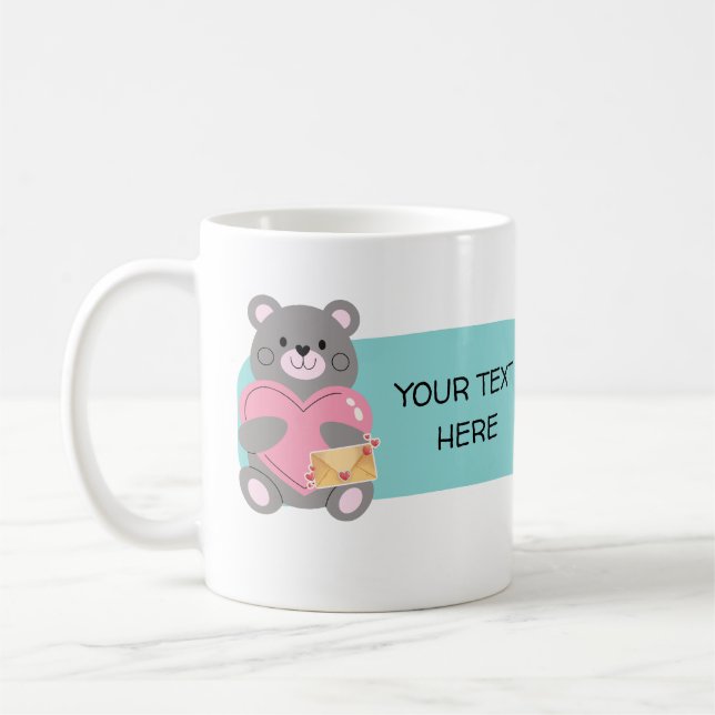 BEAR  CUSTOMIZABLE  COFFEE MUG (Left)