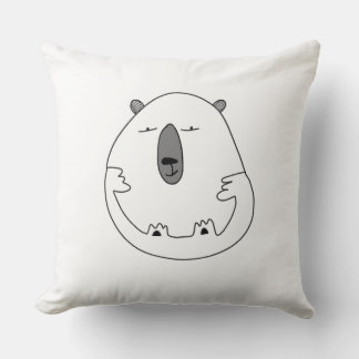 bear cute coffee cartoon home interior living room cushion
