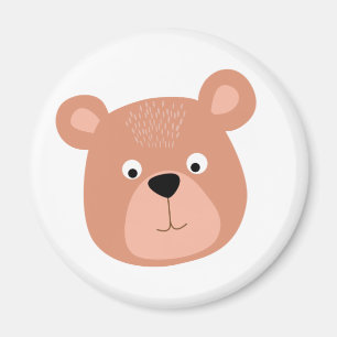 Bear cute face magnet