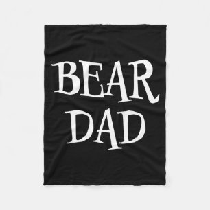Bear Dad Funny Cute Halloween Bear Lover Scary Fleece Blanket