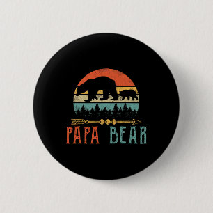 Bear Daddy Funny Mens Fathers Day Gift-idea 6 Cm Round Badge