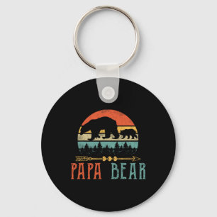 Bear Daddy Funny Mens Fathers Day Gift-idea Key Ring