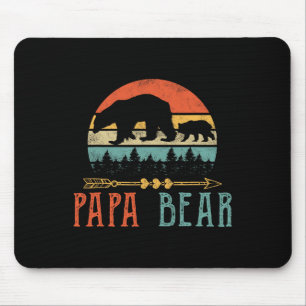 Bear Daddy Funny Mens Fathers Day Gift-idea Mouse Mat