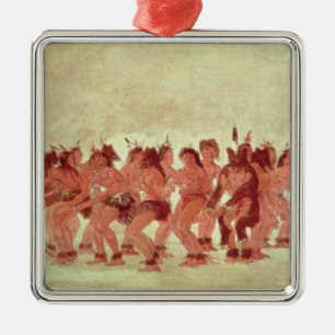 Bear Dance Metal Tree Decoration