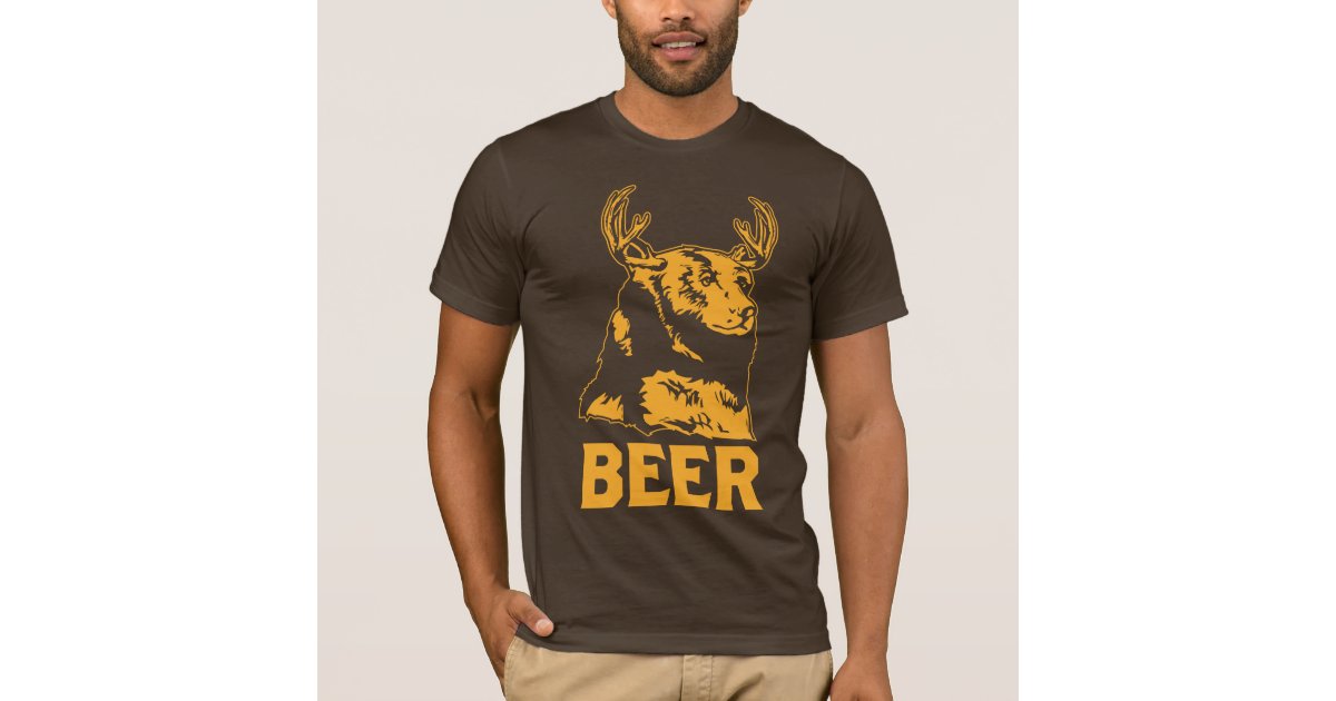 Bear Deer Beer T Shirt Uk 