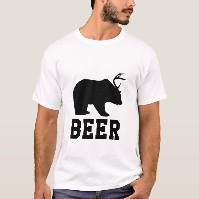 Bear + Deer = Beer T-Shirt (Front)