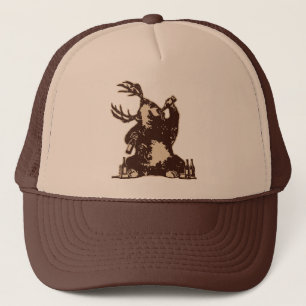 Bear, deer, drunken bear? trucker hat
