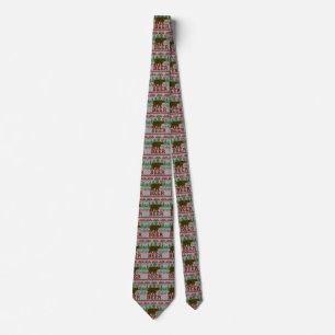 Bear Deer or Beer Christmas Jumper Knit Style Tie