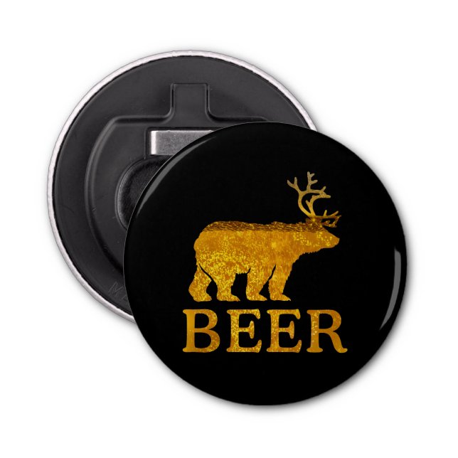 Bear Deer or Beer on Beer Bottle Opener (Front)