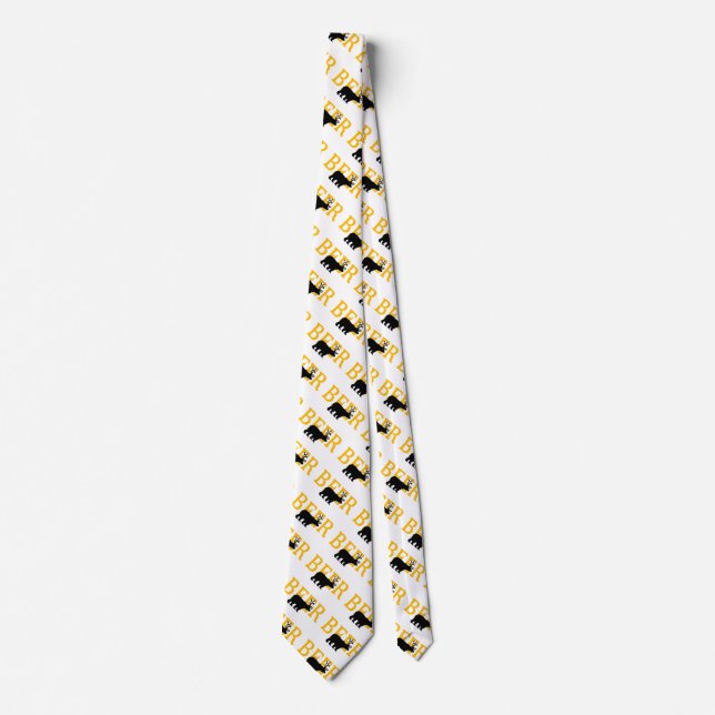 Bear Deer or Beer Tie (Front)