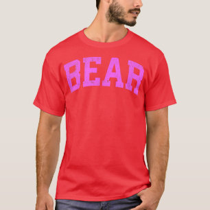 Bear Delaware DE Vintage Athletic Sports Pink Desi T-Shirt