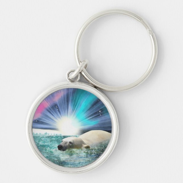 Bear Design for Animal and Wildlife-Supporters Key Ring (Front)