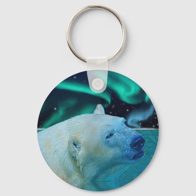 Bear Design for Animal and Wildlife-Supporters Key Ring (Front)