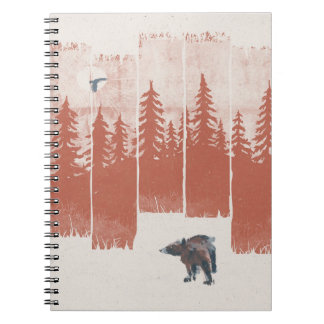 Bear Design In The Wildlife | Animal Gift Notebook