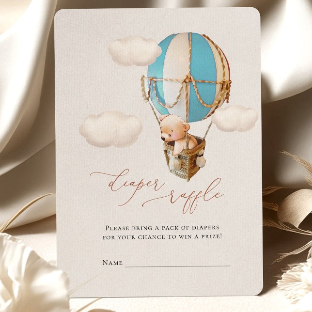 Bear Diaper Raffle Tickets Enclosure Card (Creator Uploaded)