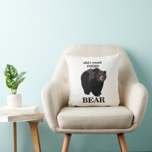Bear Did I Smell Food Funny Bear Cushion